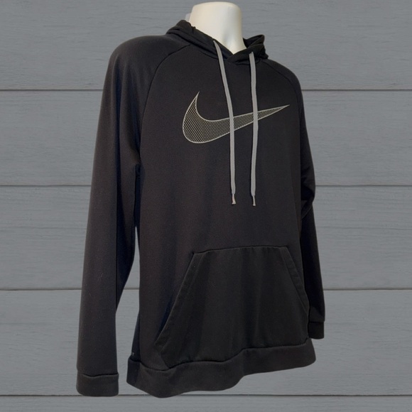 Nike Dri-FIT Black Hoodie Men’s Size Large | Swoosh Logo Pullover  Sweatshirt - Picture 4 of 9